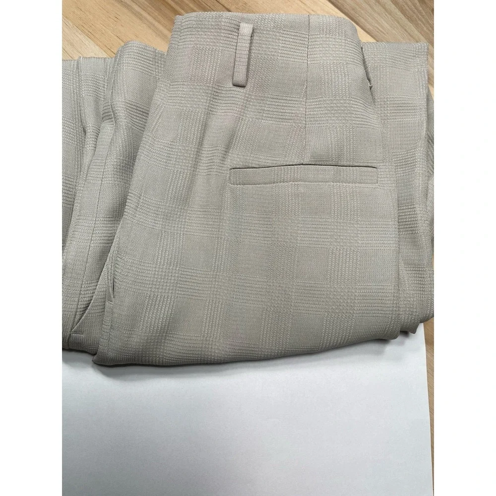 Lafayette 148 NY High Waist Trouser Pants‎ Womens 0 Light Tan Wide Leg